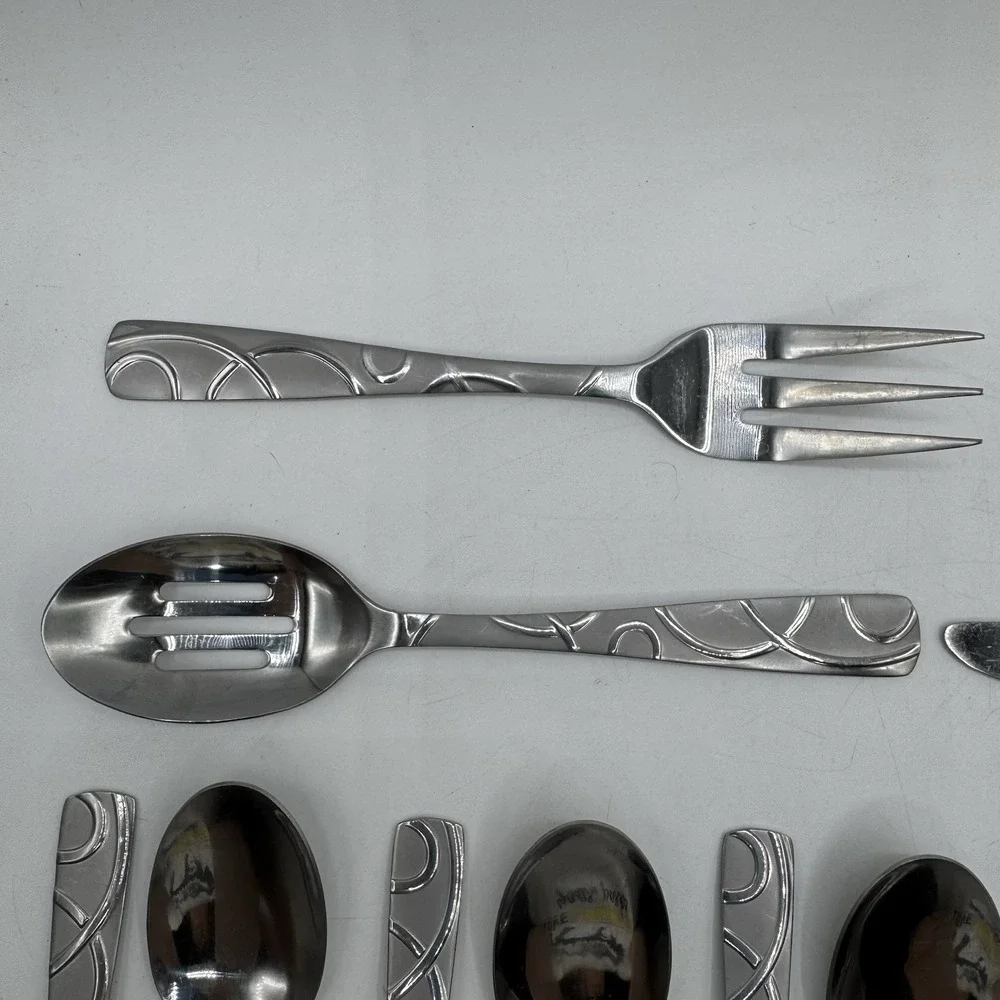 Cambridge Conquest Roam Sand 18/10 Stainless Steel Replacement Flatware Lot 15